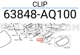 Nissan 63848AQ100 CLIP