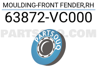 Nissan 63872VC000 MOULDING-FRONT FENDER,RH
