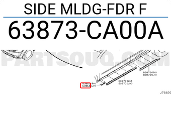 Nissan 63873CA00A SIDE MLDG-FDR F