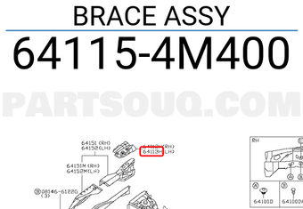 Nissan 641154M400 BRACE ASSY
