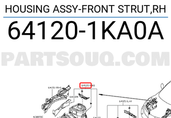 Nissan 641201KA0A HOUSING ASSY-FRONT STRUT,RH