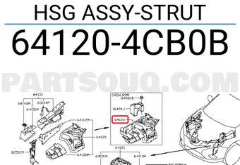 Nissan 641204CB0B HSG ASSY-STRUT