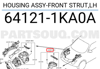 Nissan 641211KA0A HOUSING ASSY-FRONT STRUT,LH