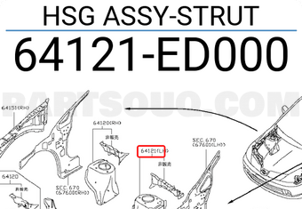 Nissan 64121ED000 HSG ASSY-STRUT