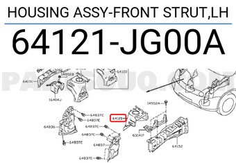 Nissan 64121JG00A HOUSING ASSY-FRONT STRUT,LH