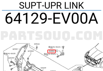 Nissan 64129EV00A SUPT-UPR LINK