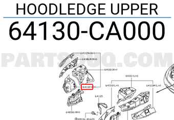 Nissan 64130CA000 HOODLEDGE UPPER