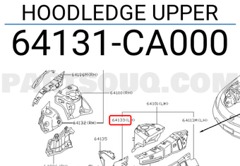 Nissan 64131CA000 HOODLEDGE UPPER