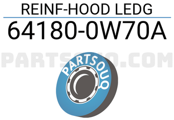 Nissan 641800W70A REINF-HOOD LEDG