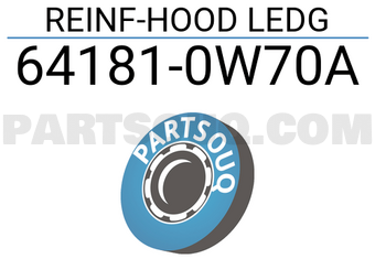 Nissan 641810W70A REINF-HOOD LEDG