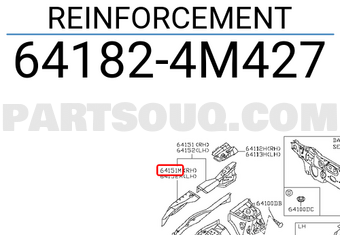 Nissan 641824M427 REINFORCEMENT
