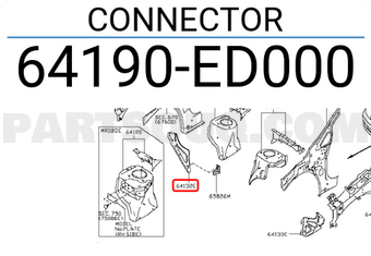 Nissan 64190ED000 CONNECTOR