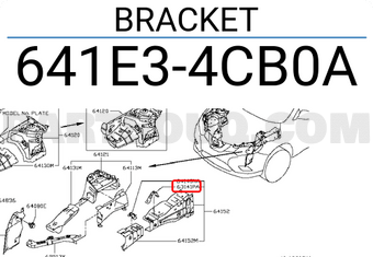 Nissan 641E34CB0A BRACKET