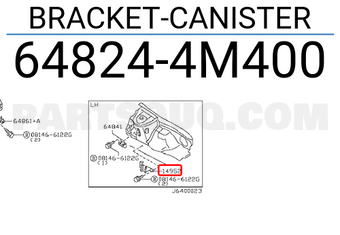 Nissan 648244M400 BRACKET-CANISTER