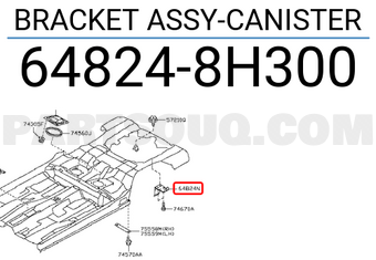 Nissan 648248H300 BRACKET ASSY-CANISTER
