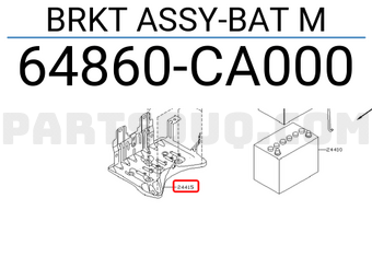 Nissan 64860CA000 BRKT ASSY-BAT M