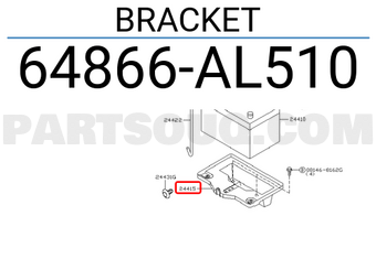 Nissan 64866AL510 BRACKET