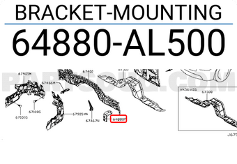 Nissan 64880AL500 BRACKET-MOUNTING