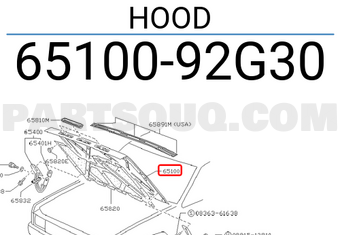 Nissan 6510092G30 HOOD