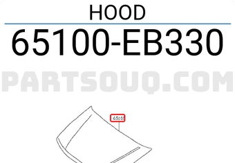 Nissan 65100EB330 HOOD