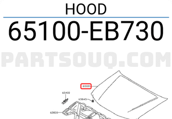 Nissan 65100EB730 HOOD
