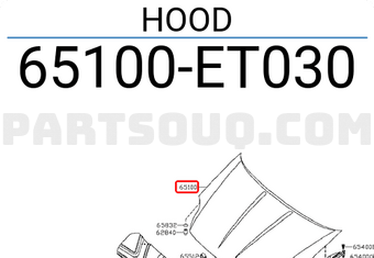 Nissan 65100ET030 HOOD