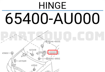 Nissan 65400AU000 HINGE
