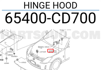Nissan 65400CD700 HINGE HOOD