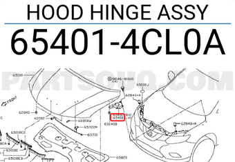 Nissan 654014CL0A HOOD HINGE ASSY