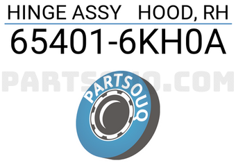 Nissan 654016KH0A HINGE ASSY HOOD, RH