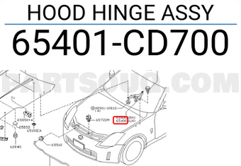 Nissan 65401CD700 HOOD HINGE ASSY
