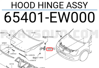 Nissan 65401EW000 HOOD HINGE ASSY