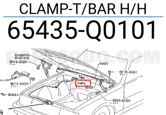 Nissan 65435Q0101 CLAMP-T/BAR H/H