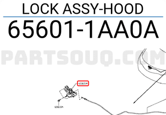 Nissan 656011AA0A LOCK ASSY-HOOD
