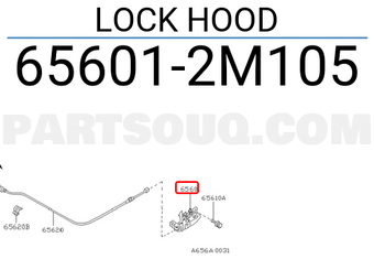 Nissan 656012M105 LOCK HOOD