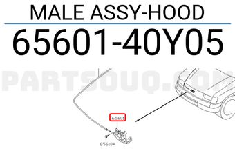 Nissan 6560140Y05 MALE ASSY-HOOD