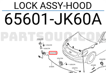Nissan 65601JK60A LOCK ASSY-HOOD