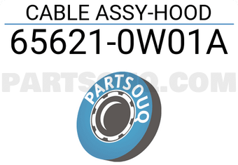 Nissan 656210W01A CABLE ASSY-HOOD