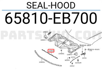Nissan 65810EB700 SEAL-HOOD