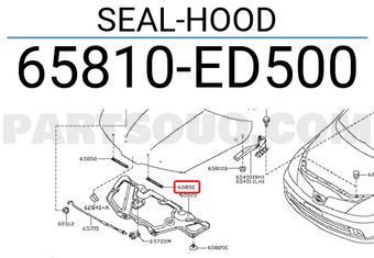 Nissan 65810ED500 SEAL-HOOD