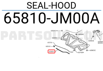 Nissan 65810JM00A SEAL-HOOD