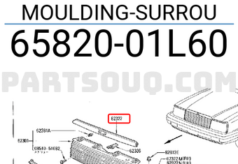 Nissan 6582001L60 MOULDING-SURROU