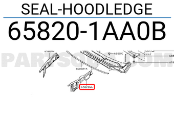 Nissan 658201AA0B SEAL-HOODLEDGE