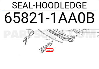 Nissan 658211AA0B SEAL-HOODLEDGE
