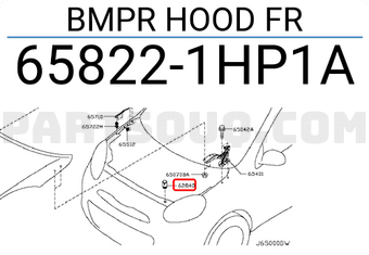 Nissan 658221HP1A BMPR HOOD FR