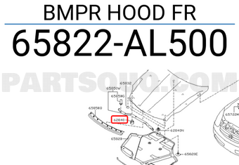 Nissan 65822AL500 BMPR HOOD FR