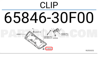 Nissan 6584630F00 CLIP
