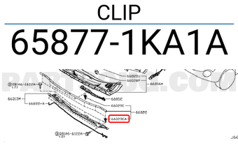Nissan 658771KA1A CLIP