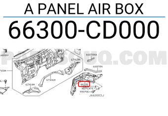 Nissan 66300CD000 A PANEL AIR BOX