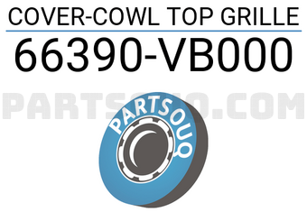 Nissan 66390VB000 COVER-COWL TOP GRILLE